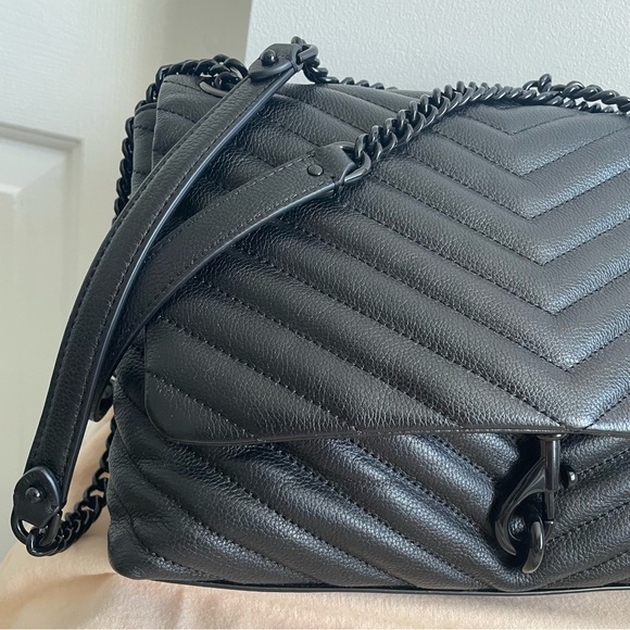 Rebecca Minkoff Edie Shoulder Bag, Black - Picture 16 of 16